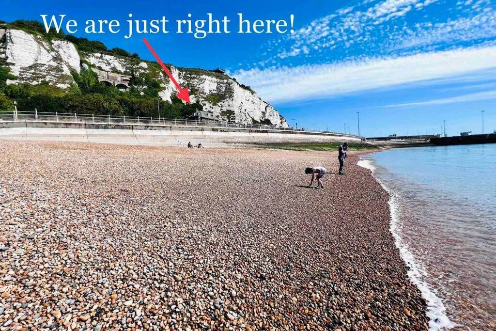 Flat 4 Marine Parade House, 1 East Cliff- Next To Dover Port, White Cliffs, Beach, Castle Екстериор снимка